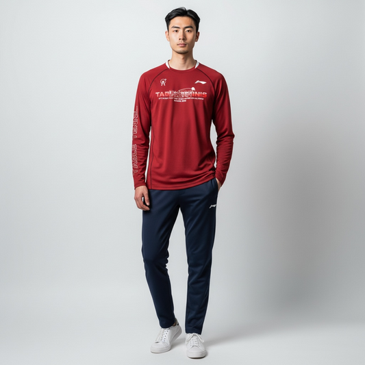 Unisex long-sleeved shirt "BUSAN" - red - ATLU195-2