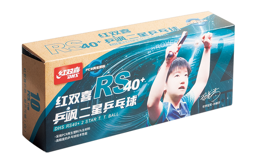 DHS Tischtennisball RS40+ 2-Sterne Weiß (10 Pack) - DXAV004-2