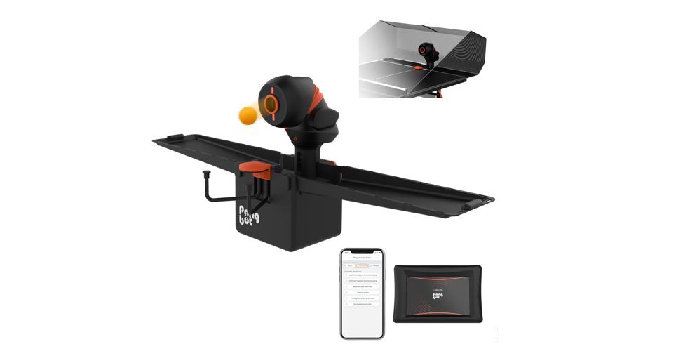 PONGBOT OMNI S PRO Tischtennisroboter mit Netz