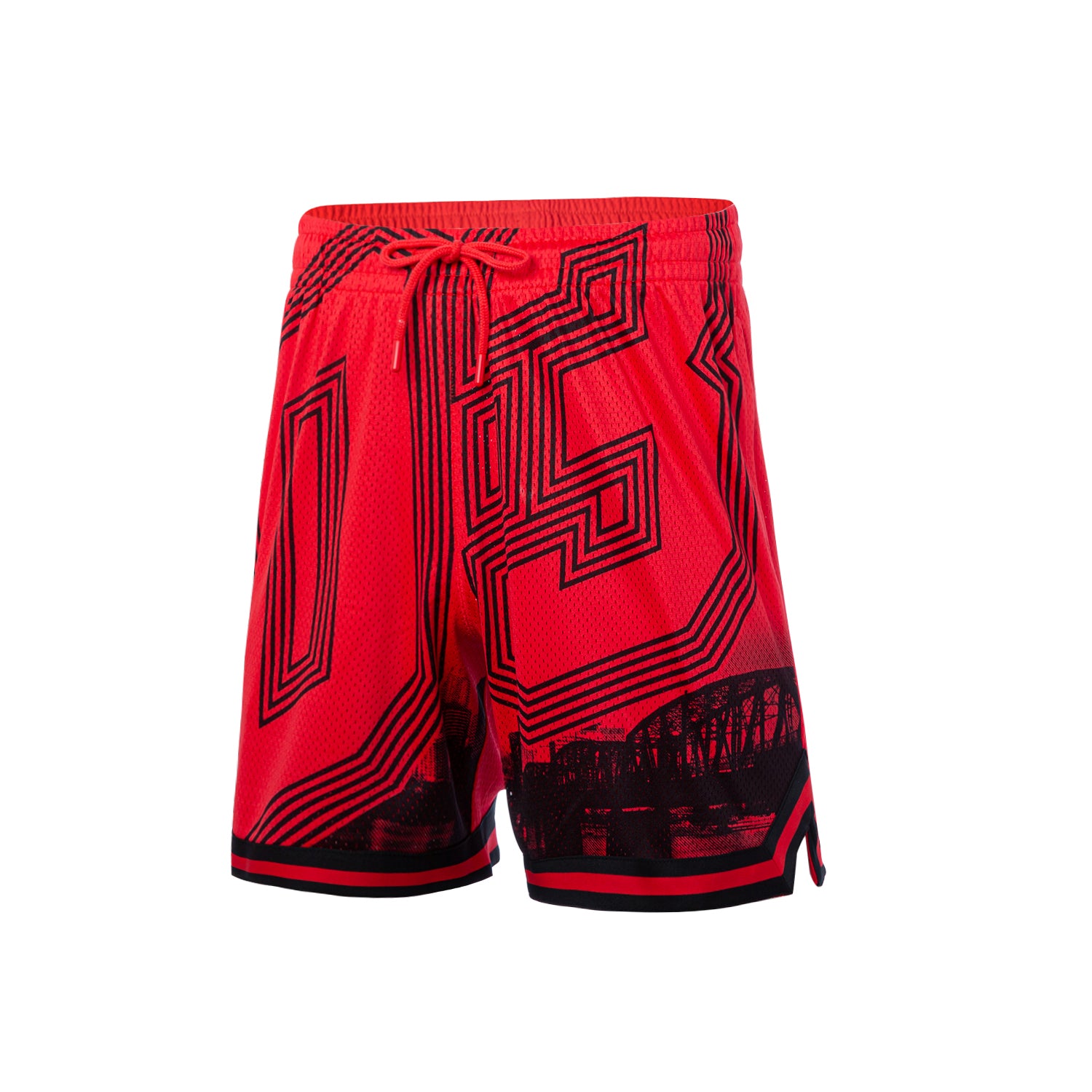 Unisex Basketball-Short "Portland 03" rot - AAPQ231-1