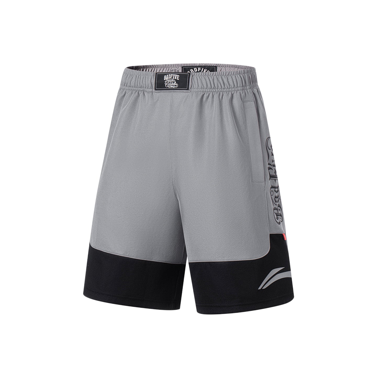 Unisex Basketball-Short "Anti-Warrior" Badfive BIG Grau-Schwarz - AAPT045-9