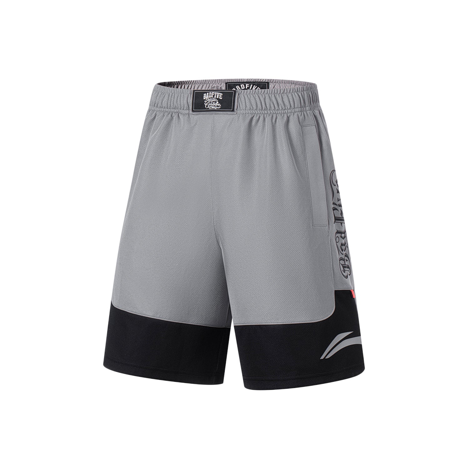 Unisex Basketball-Short "Anti-Warrior" Badfive BIG Grau-Schwarz - AAPT045-9