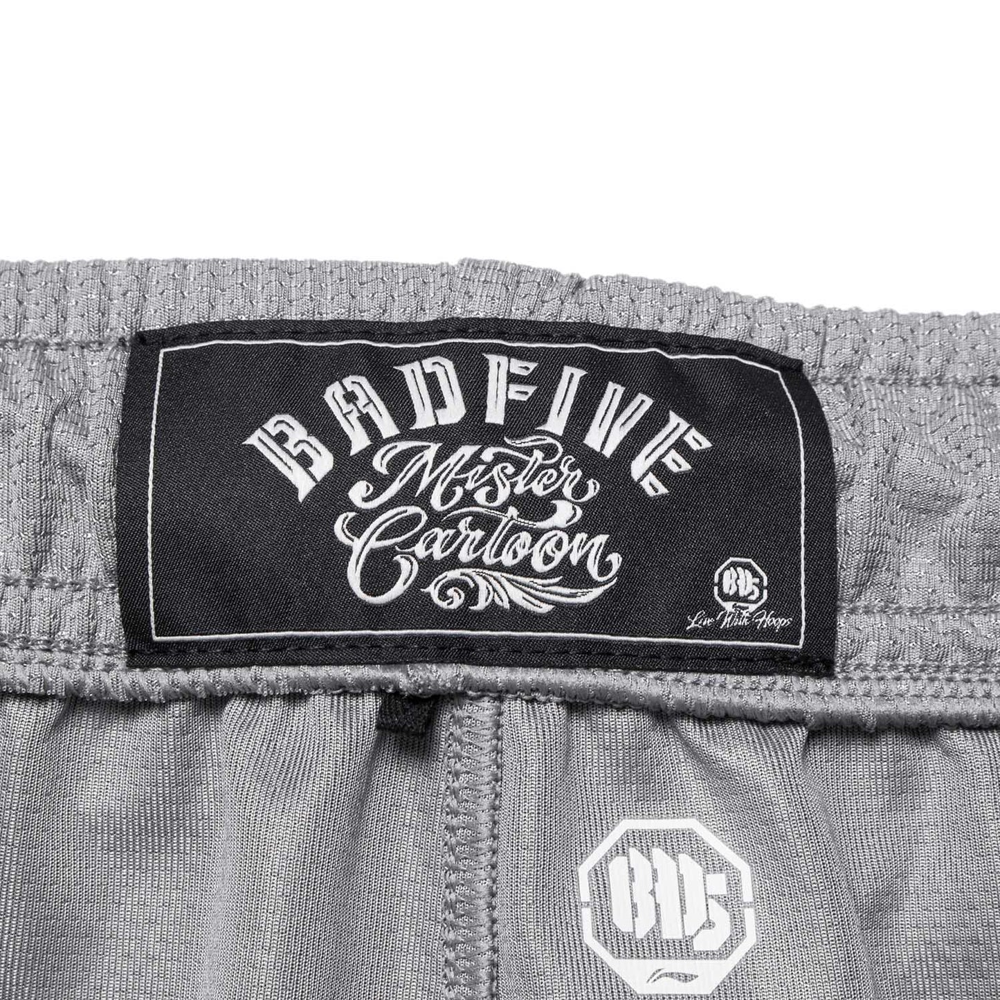 Unisex Basketball-Short "Anti-Warrior" Badfive BIG Grau-Schwarz - AAPT045-9