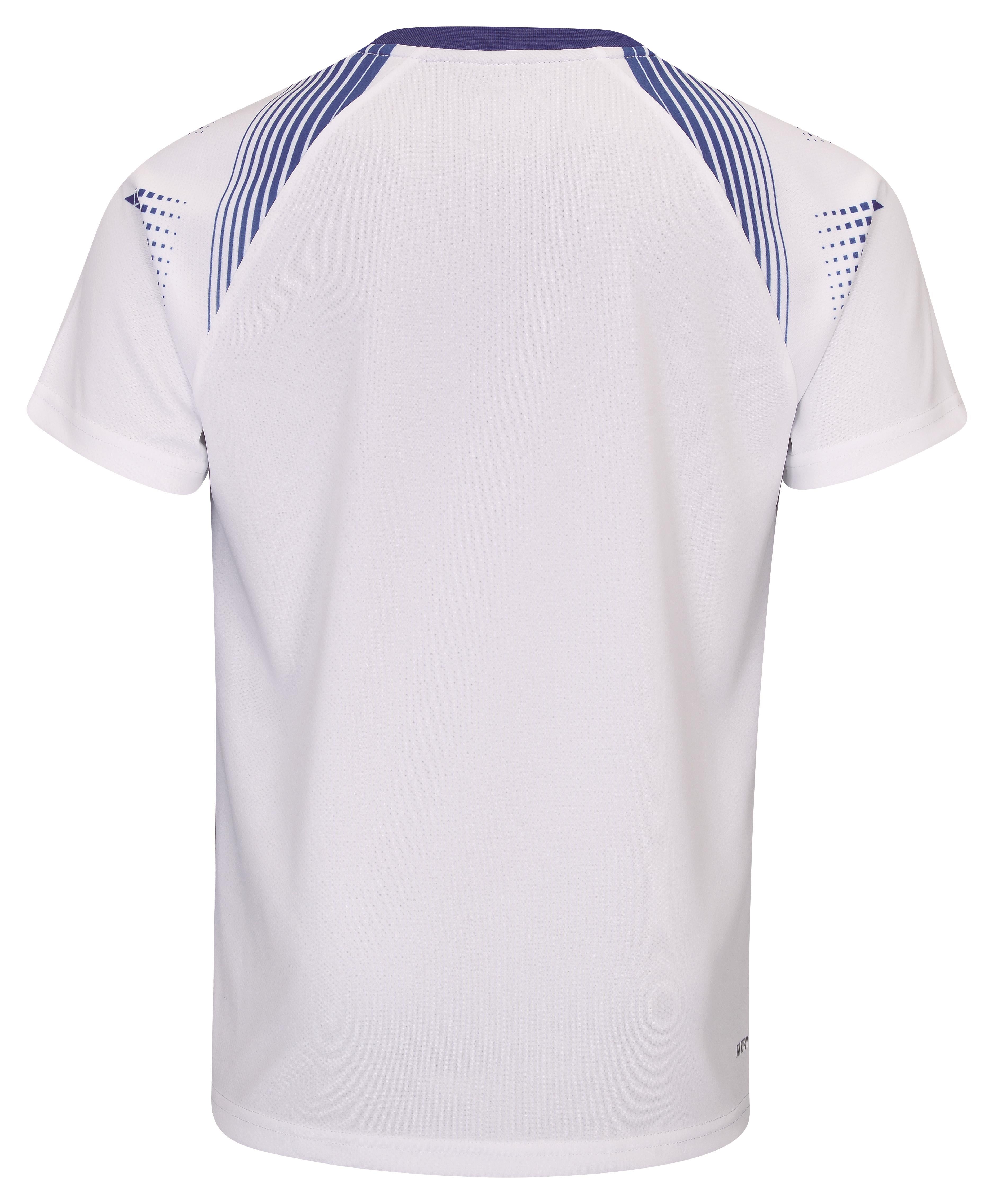 Kinder Sparset Shirt und Short Team Line weiß/blau - AATS100-1