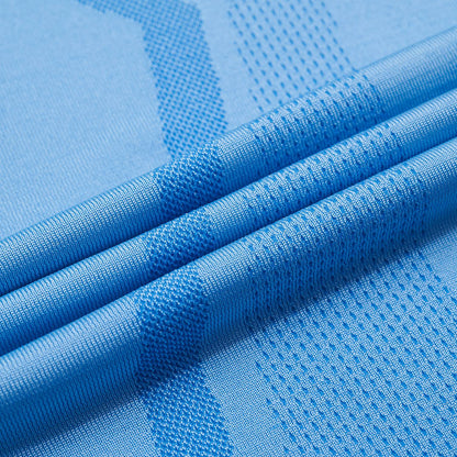 Tischtennis Unisex Wettkampf-Dress "Base" (Set aus Shirt und Shorts) hellblau + blau - AATT003-2