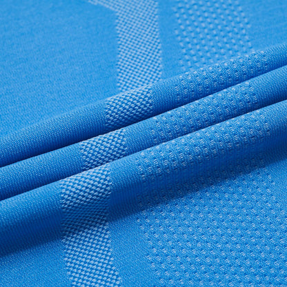 Table Tennis Unisex Competion Suit "Base" (consisting of Shirt and Shorts) light-blue + blue - AATT003-2