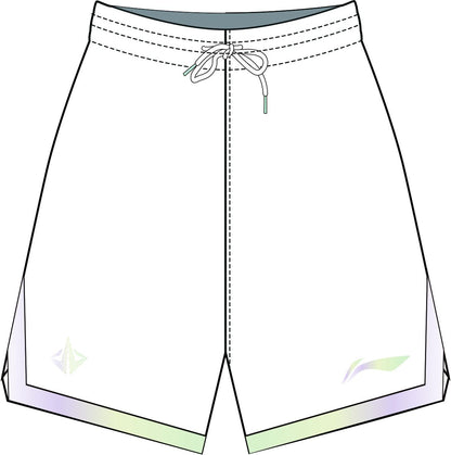 Unisex Basketball Wettkampf-Dress "Li-Ning Team" (Set aus Tank und Shorts) Weiß - AATT013-4