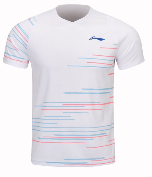 Unisex Competition Uniform Suit "Swipe" white/black - AATT017-1