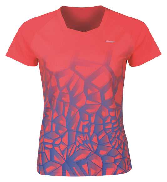 Women's Competition Top Team Wear Coral - AAYQ066-1