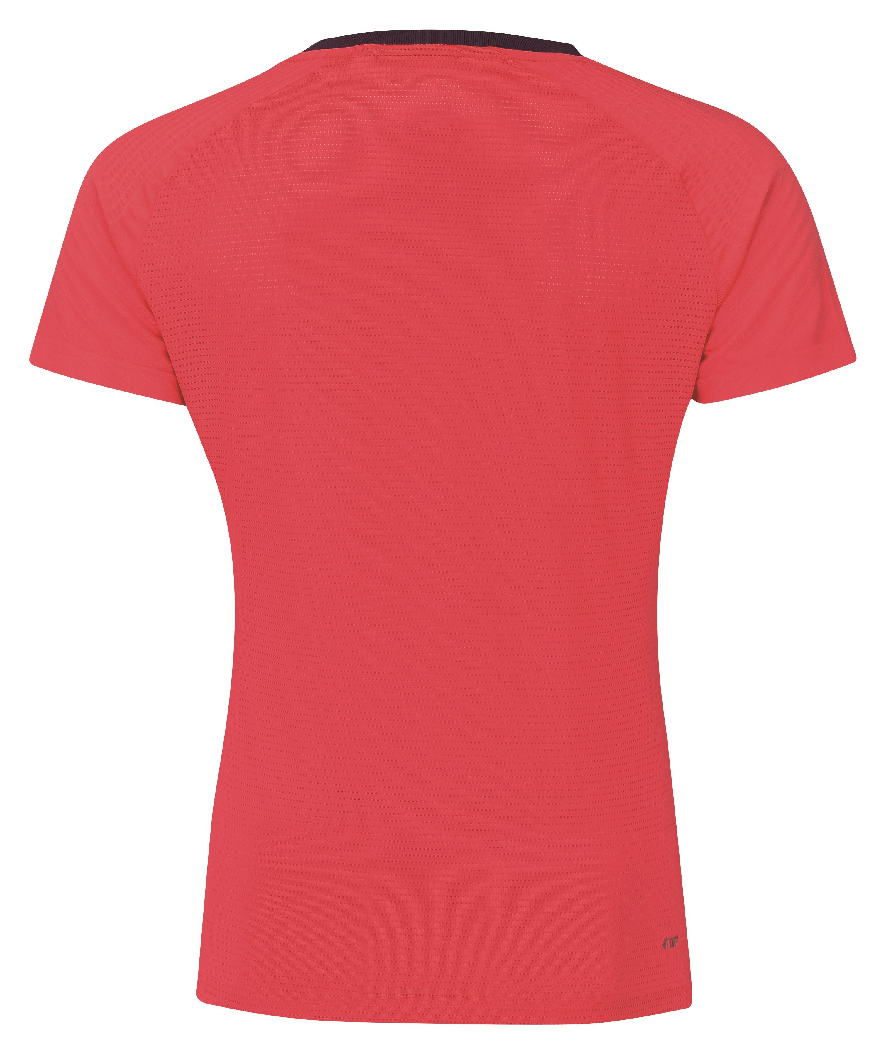 Damen Competition Shirt Web Leuchtend Rot - AAYQ084-3