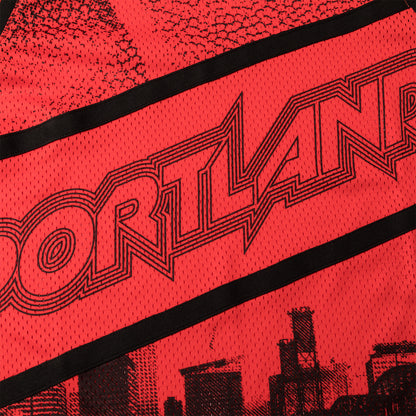 Unisex Basketball-Shirt "Portland 03" rot - AAYQ231-1
