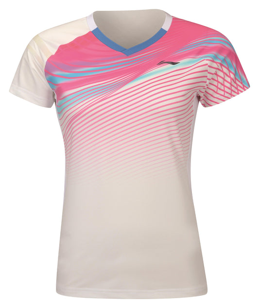 Ladies competition shirt "Symphony" white - AAYS056-2