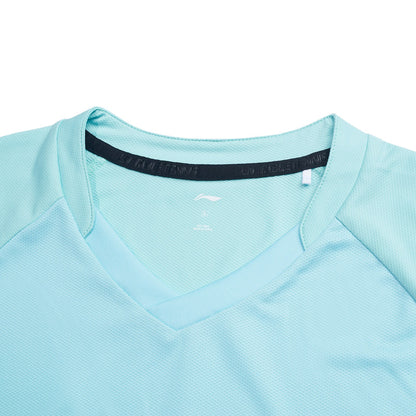 Tabletennis Men Team Competition-Shirt Topspin - green-blue - AAYT031-3