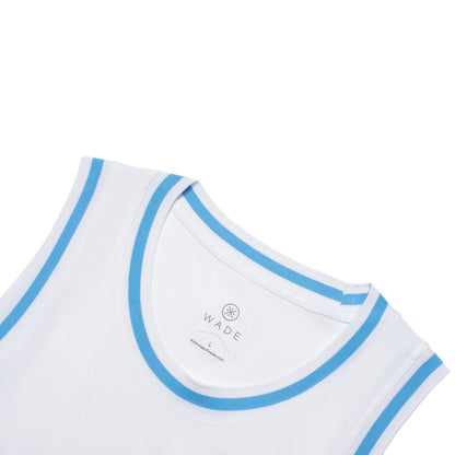 Unisex Basketball-Competition Top "Wade-Style" white - AAYT051-4