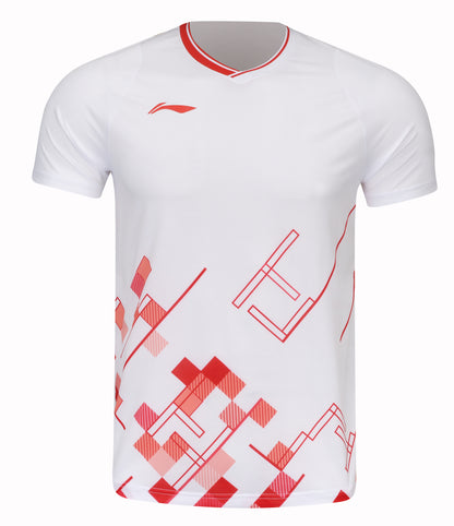 Unisex sports shirt "China Youth Team" fan edition white/red - AAYT057-1