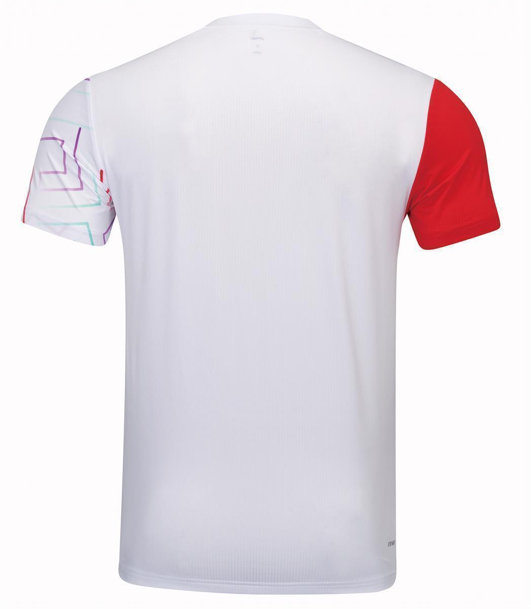 Unisex Sportshirt "Pac" weiß/rot- AAYT067-2