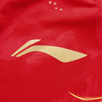 Unisex Tischtennis China Nat. Team Wettkampftrikot - rot - AAYU197-2