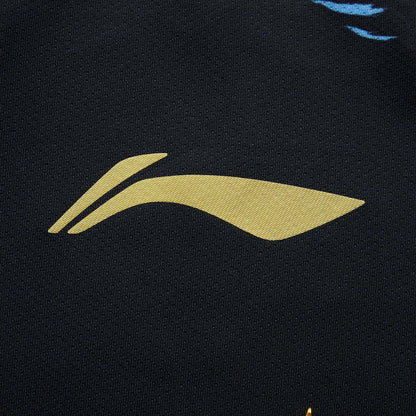 Tabletennis Unisex Team Competition-Shirt 'Glass Pyramid' - black - AAYU201-2