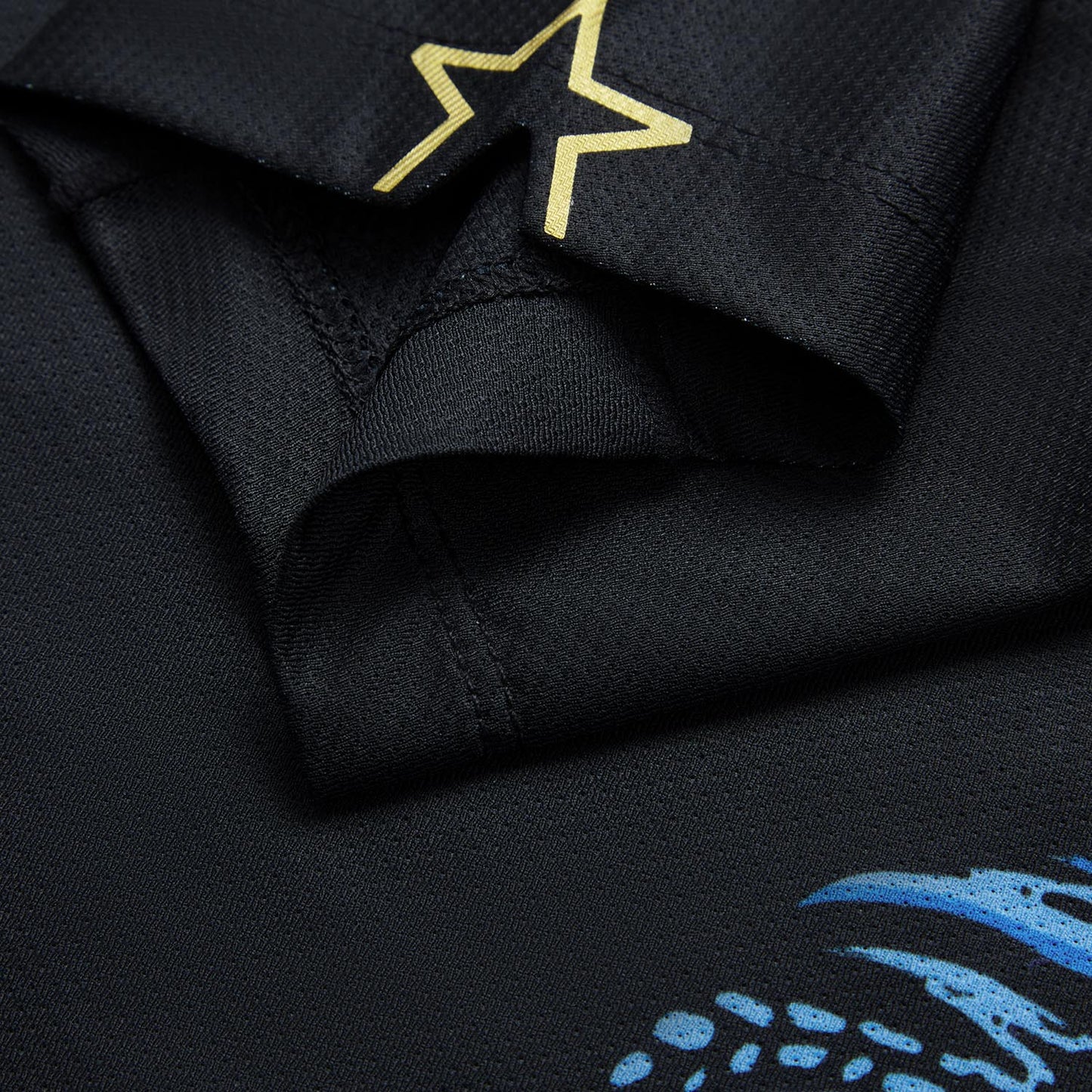 Tabletennis Unisex Team Competition-Shirt 'Glass Pyramid' - black - AAYU201-2