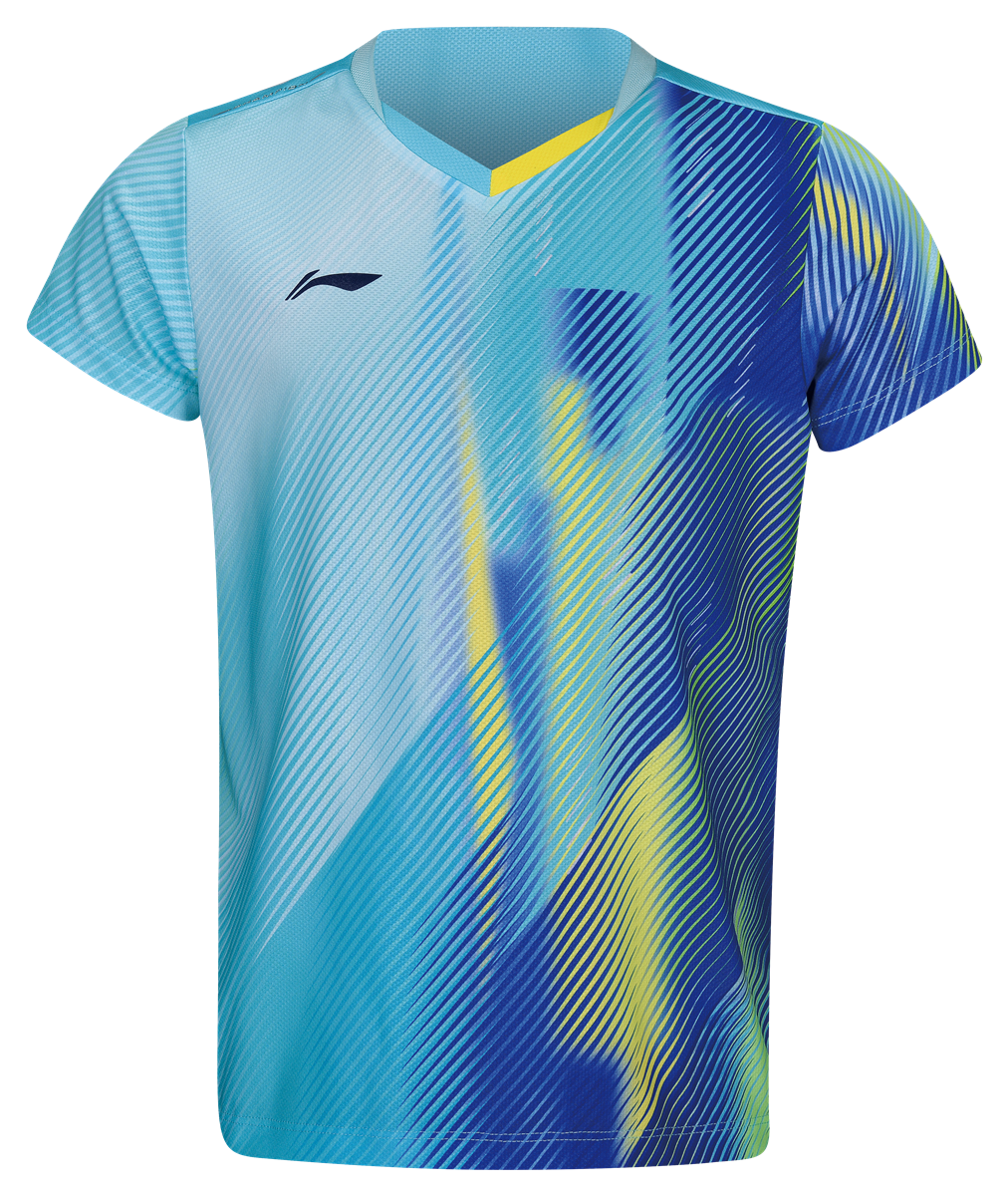 Tischtennis Kinder National-Team 2026 Wettkampftrikot - türkis - AAYW092-2