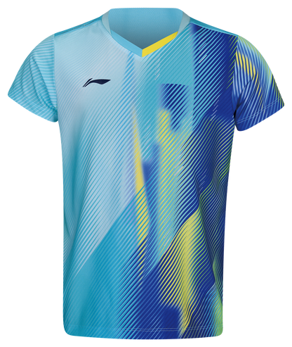 Tischtennis Kinder National-Team 2026 Wettkampftrikot - türkis - AAYW092-2