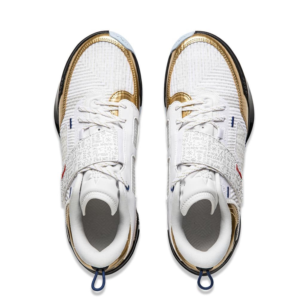 Professional Basketball Shoe "Wade 808" 4 Ultra - white/golden - ABAU031-4