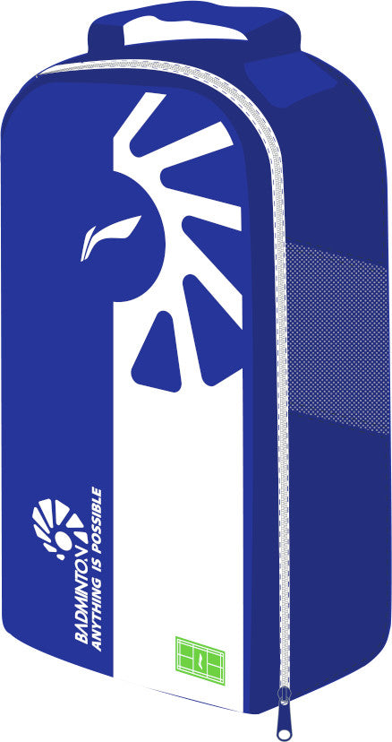 Shoe bag half round blue - ABLS029-2