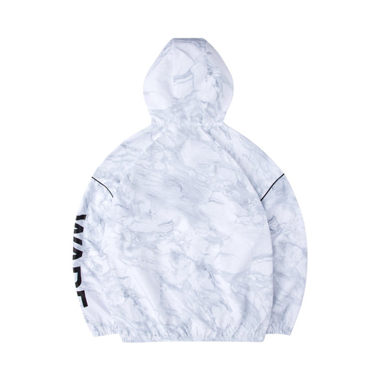 Unisex windbreaker "Wade" with hood white - AFDQ399-2