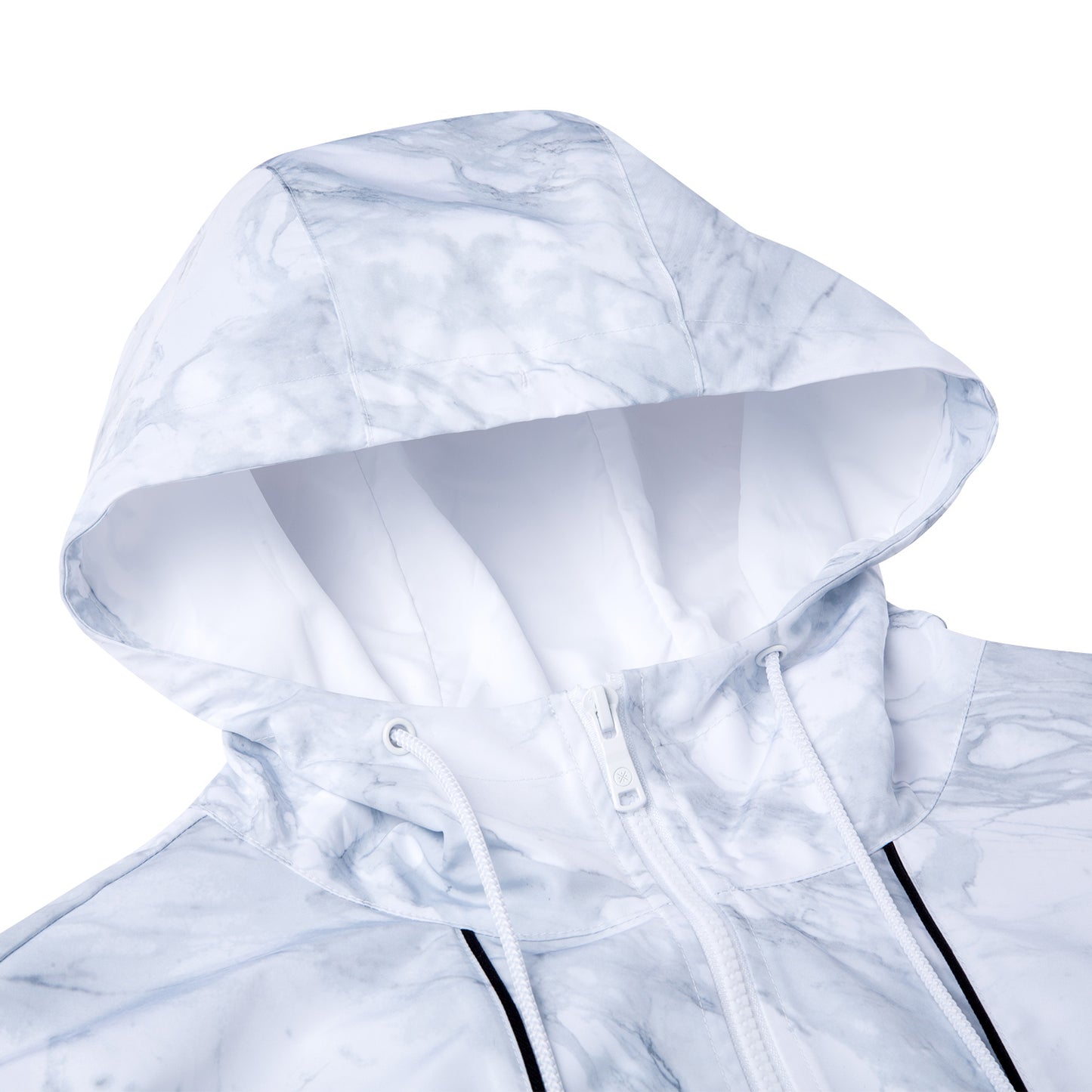 Unisex Windbreaker "Wade" mit Kapuze weiß - AFDQ399-2