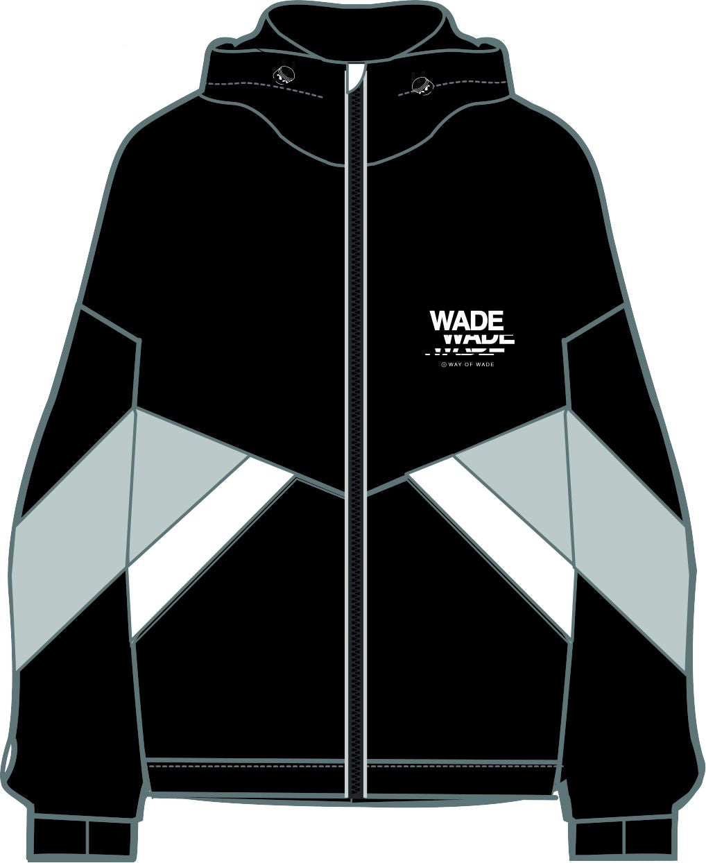 Unisex Basketball Windbreaker Wade schwarz - AFDT307-1