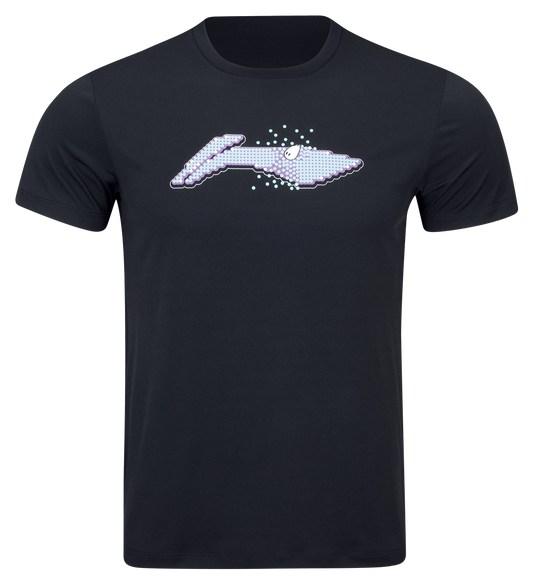 Sport ''Logo Pixel'' T-Shirt black - AHSW069-1
