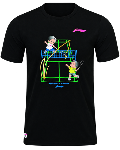 Li-Ning Herren Sportshirt schwarz AHSW109-1