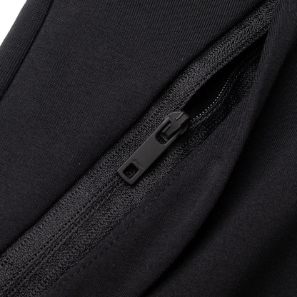 Herren lange Trainingshose schwarz - AKLQ471-1