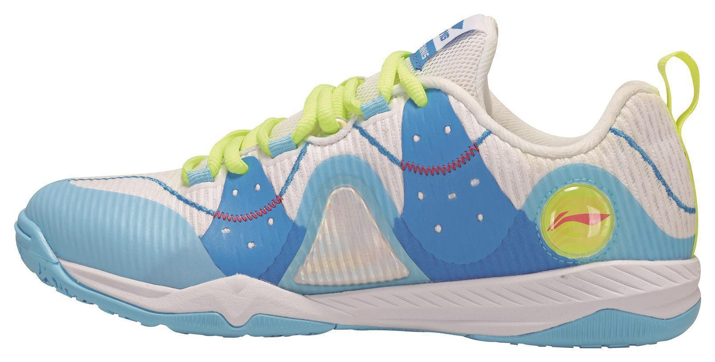 Professional Men Table Tennis Shoe Mountains - White-Blue - APPR017-1