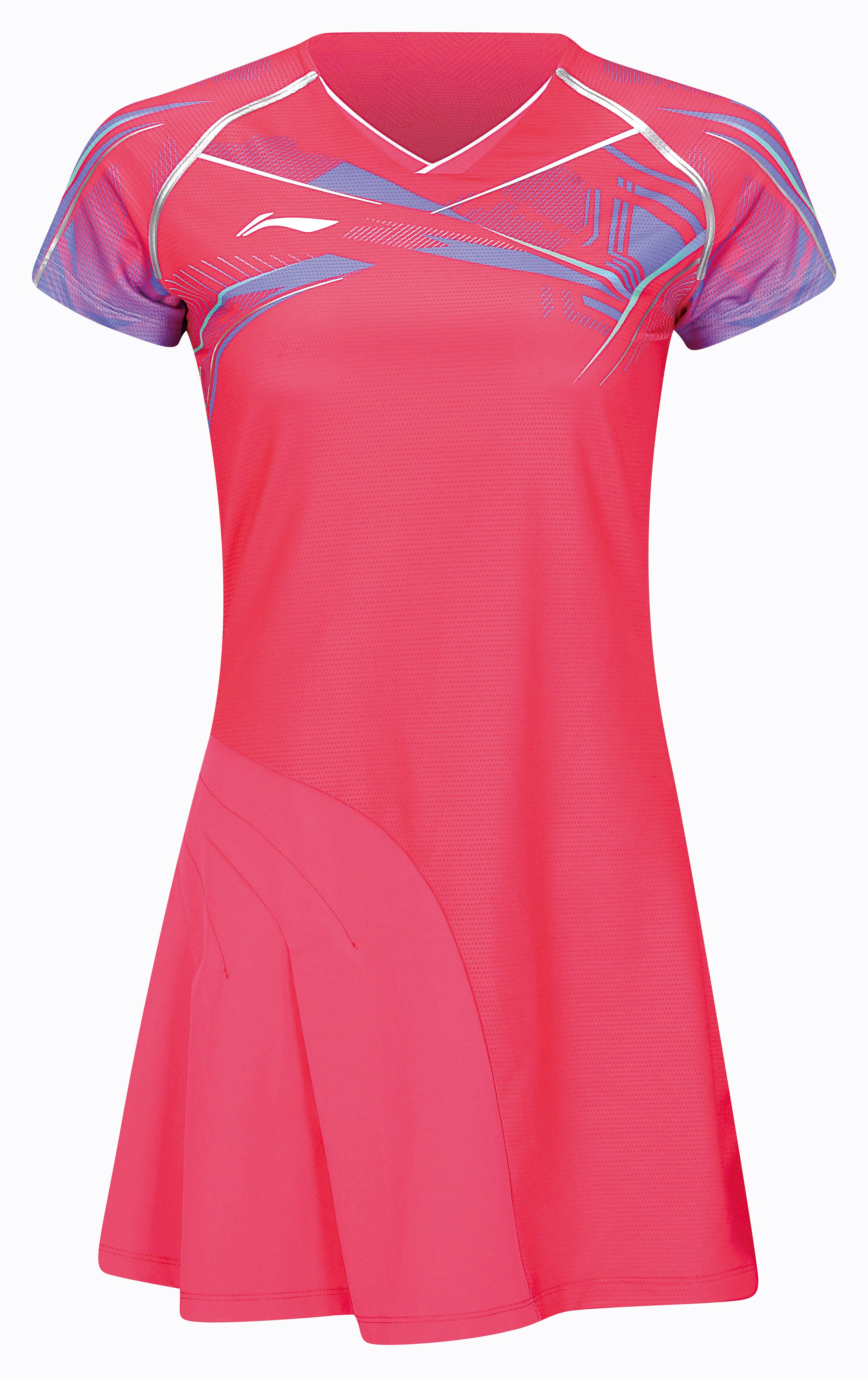 Damen Wettkampfkleid "International Players" Glacier - magenta - ASKT096-5