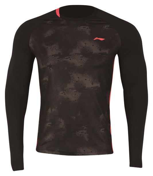 Men's long-sleeved shirt black - ATLN171-1