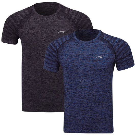 Unisex sports shirt seamless double pack dark blue - ATSP145-3