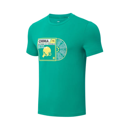 Men Table-Tennis Shirt "Vinyl" green - ATST027-4