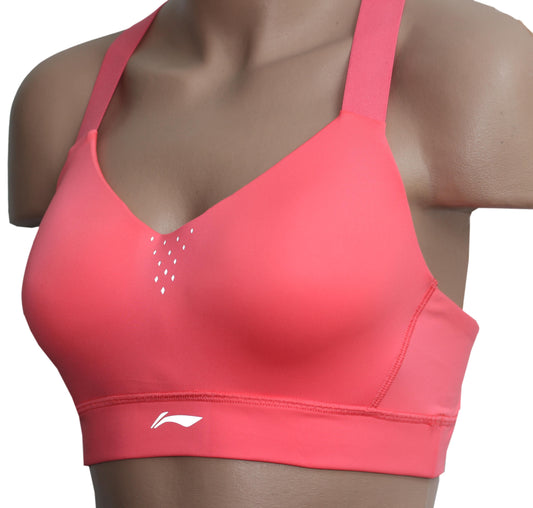 Sports Bra Neon Scarlet High Support - AUBP012-3