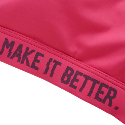 Medium Support SportBH Long Kiln Red "Make it better" - AUBP052-1