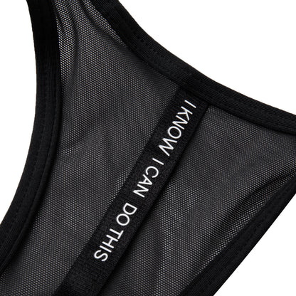 Medium Support SportBH "LN FIT" schwarz - AUBQ076-1