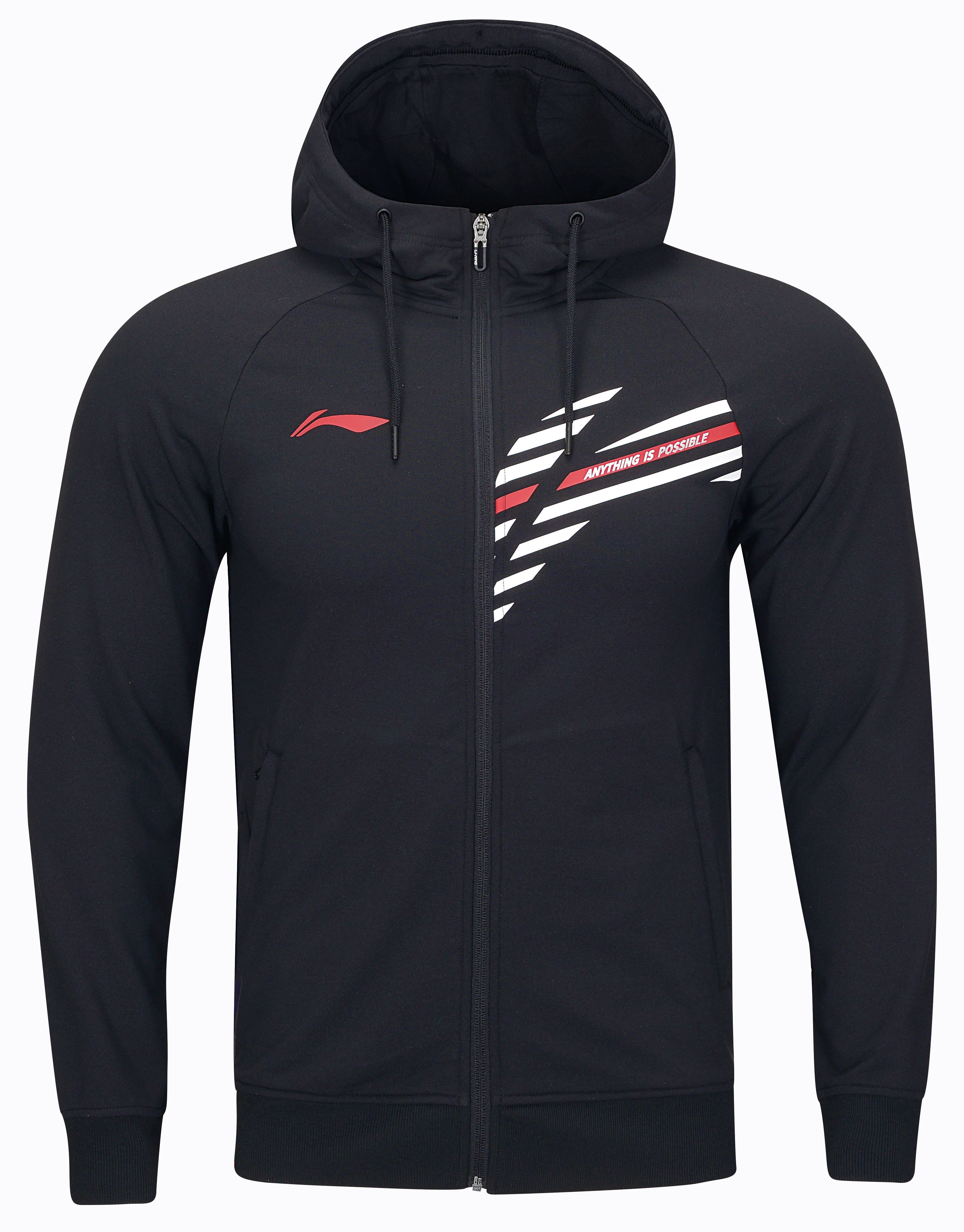 Herren Jacken-Hoody "Li-Ning Style" - schwarz - AWDT847-1