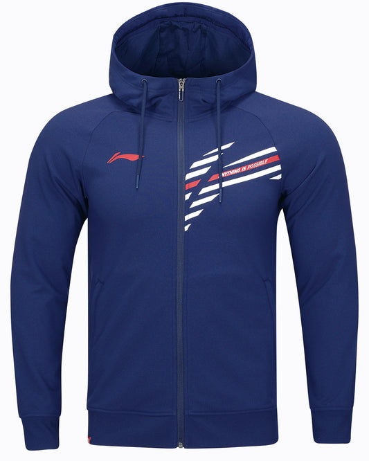 Men's Jacket Hoodie "Li-Ning Style" - blue - AWDT847-5