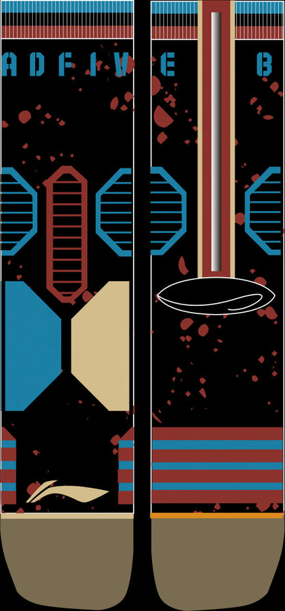 Herren Basketballsocken "Badfive" Series "Circles" braun - AWLS267-4