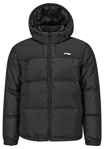 Herren Outdoor Daunenjacke schwarz mit Kapuze- AYMS213-1