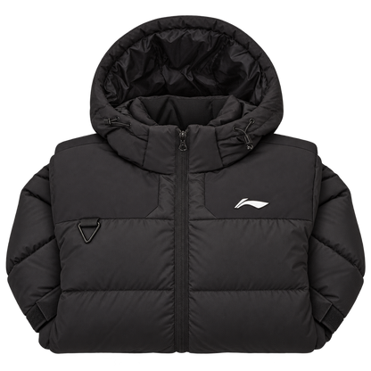 Herren Outdoor Daunenjacke schwarz mit Kapuze- AYMS213-1