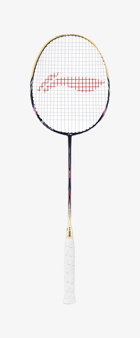 Badminton racket High Carbon HC1800 grey-gold strung - AYPL112-3