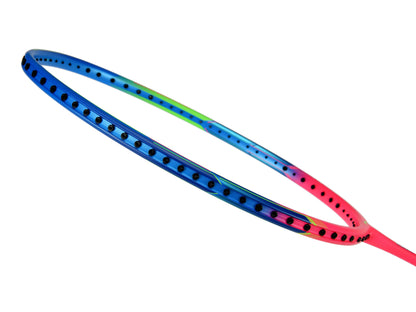 Badmintonschläger WindStorm 72 S unbespannt Blau-Pink - AYPT427-6