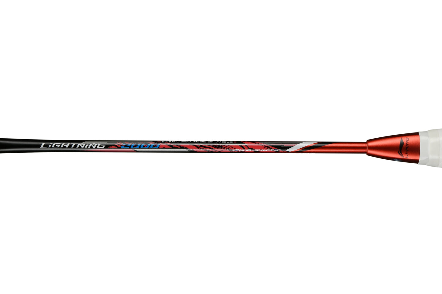 Badmintonschläger Lightning 2000 bespannt Rot-Schwarz - AYPR010-3