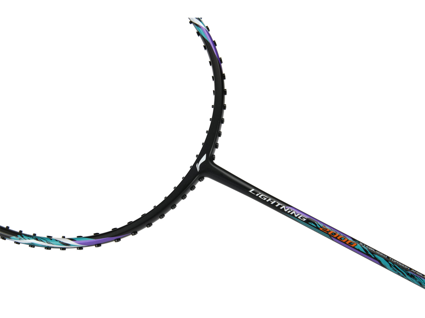 Badmintonschläger Lightning 2000 bespannt Schwarz-Grün - AYPR012-3
